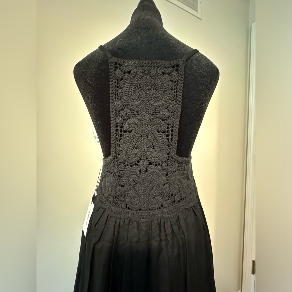 NWT Jason Wu Crochet Linen V-Neck Maxi Dress